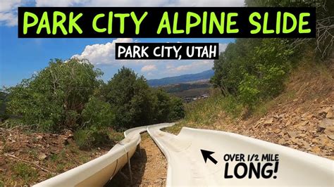 Alpine Slide At Park City Mountain Resort Park City Utah Youtube