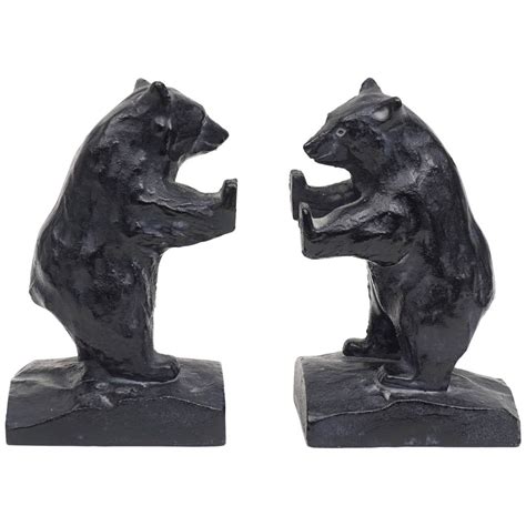 Pair Of Bear Bookends 1980s At 1stdibs
