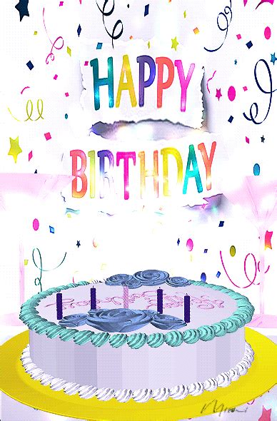 Download our lovely, colourful and beautiful animated birthday animations with greetings for loved ones, relatives, friends and collegues. Mimi Gif: Happy Birthday