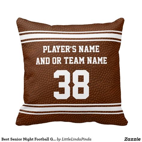 Best Senior Night Football Ts Personalized Throw Pillow Zazzle