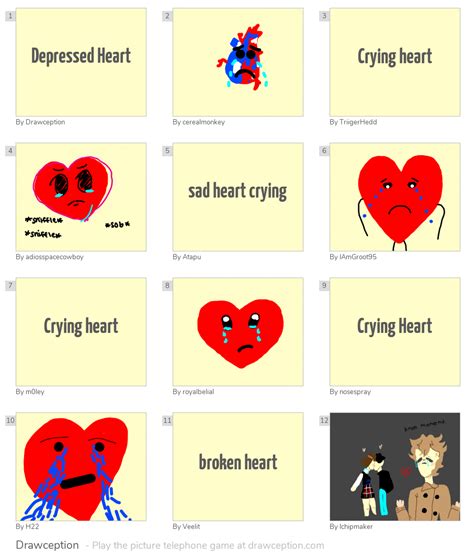 Depressed Heart Drawception