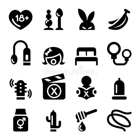 sex shop icons stock vector illustration of devices 75011475