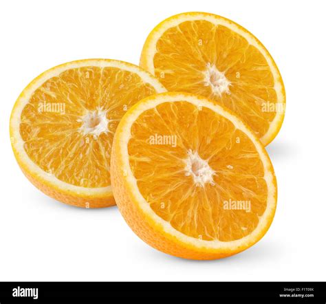 Oranges Isolated On White Stock Photo Alamy