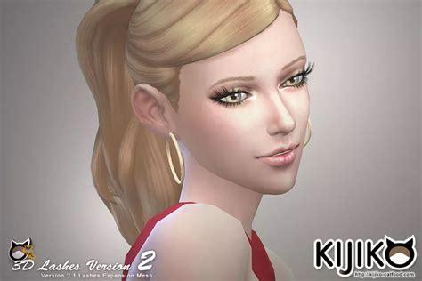 My Sims 4 Blog Updated 3d Lashes By Kijiko