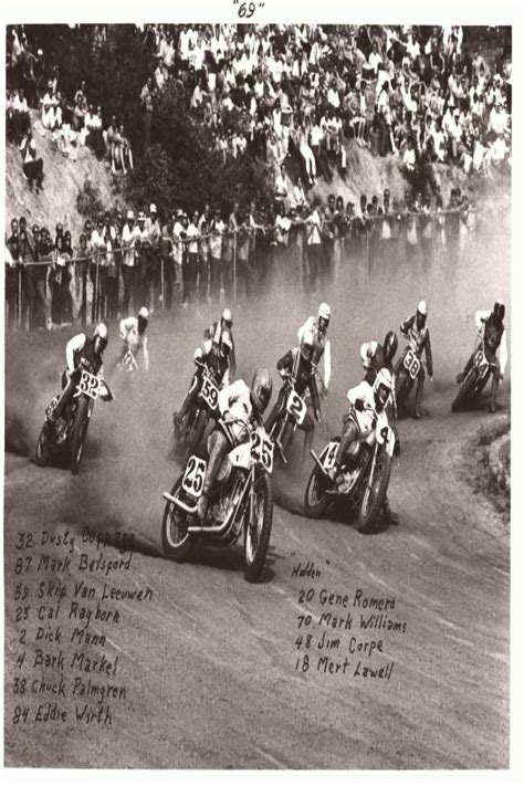 Flat Track Racers Handwritten On The Photo Are Some Of Flat Track