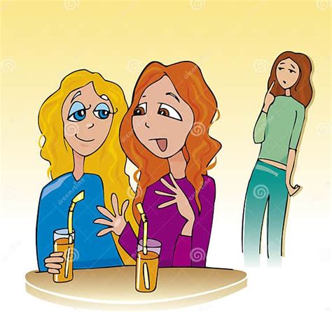Girls Talking And Drinking Stock Vector Illustration Of Girls 7612380