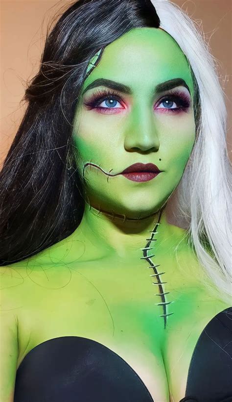 Spooky Halloween Makeup Transformation Ideas Frankenstein S Bride