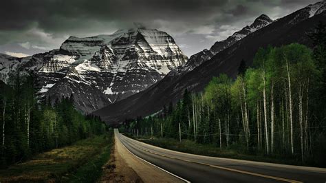 Long Road To The Mountain Hd Desktop Wallpaper Widescreen High