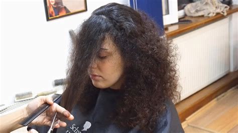 Split Ends Haircut Trimming Her Natural Curly Hair Youtube
