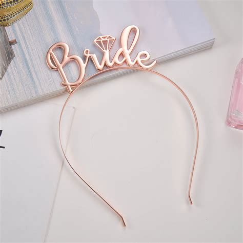Bride To Be Tiara Rose Gold Party Force