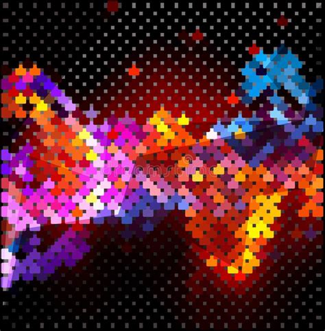 Bright Abstract Texture Pixel Art Stock Vector Illustration Of Dark
