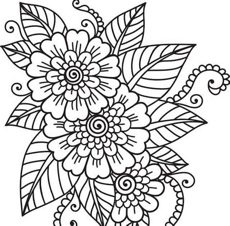Desene De Colorat Cu Flori Complicate Poze Blog Imagini Cu Flori De