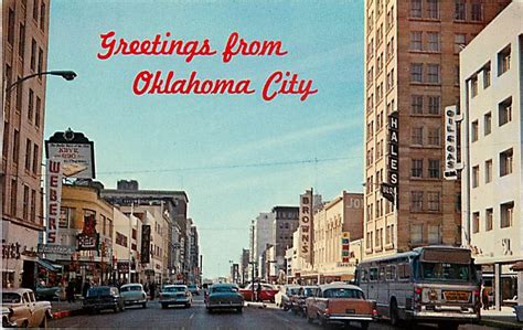 Main And Robinson Oklahoma City Historical Postcards Oklahoma City
