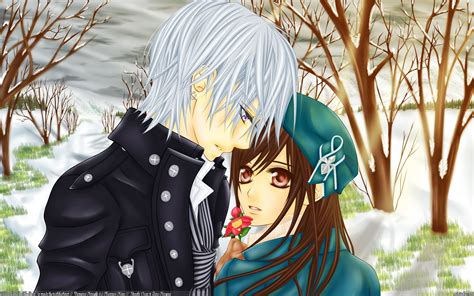 Love Lost In The Snow Vampire Knight Yuki Zero Wallpaper