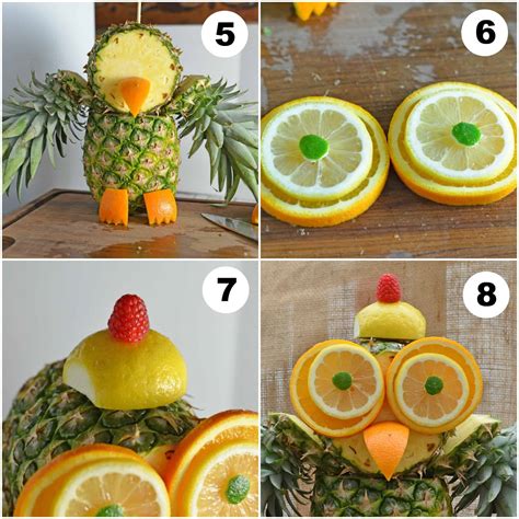 Pineapple Owl Centerpiece Savory Experiments