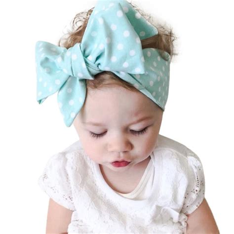 Hot Wave Spot Baby Girls Headband Elastics For Newborns Elastic Hair