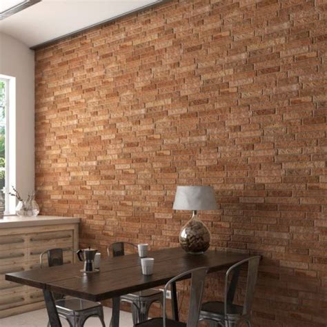 Apalache Caldera Rustic Brick Effect Wall Covering Porcelain Tile 17x52