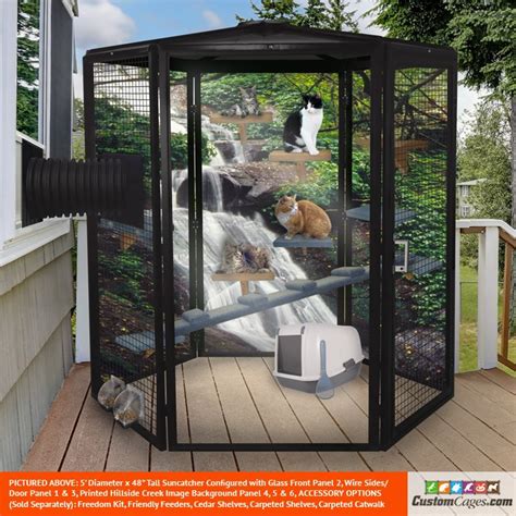 One reason cats generally enjoy the outdoors is that it takes them back to their natural roots. 5' Indoor/Outdoor Cat Cage