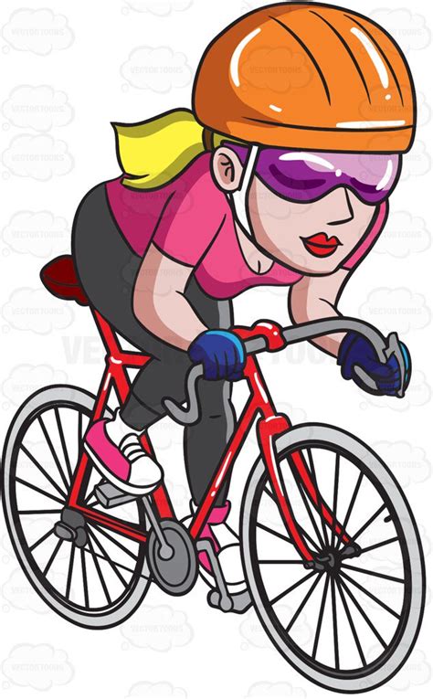 13 Cycling Clipart Preview A Woman Riding A Hdclipartall