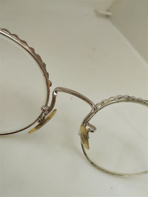 Vintage 50s Shuron Silver Usa Woman Oval Eyeglasses Frame Etsy