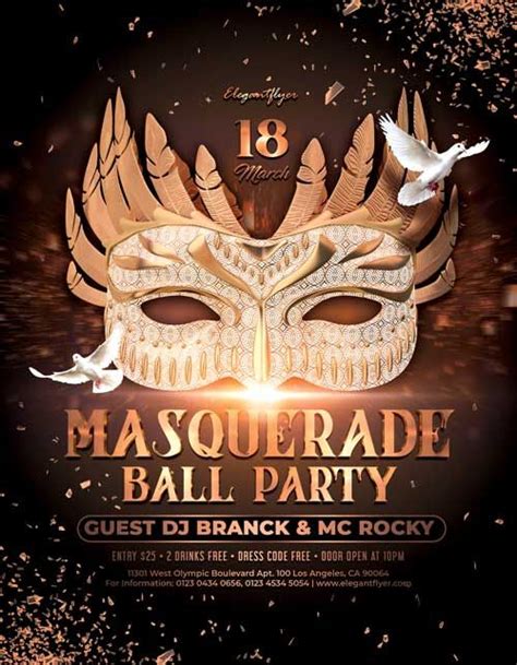 Check Out The Masquerade Ball Party Free Flyer Template Only On