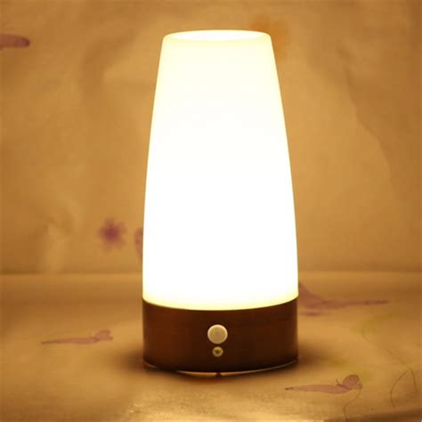 Wireless Indoor Led Night Light Desk Table Lamp Motion Sensor Bedside