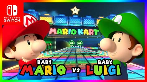 Baby Mario Vs Baby Luigi Mario Kart Deluxe 8 Nintendo Switch Youtube