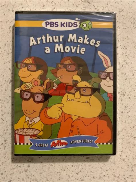 Arthur Makes A Movie Dvd 4 Great Arthur Adventures Sealed New Pbs Kids