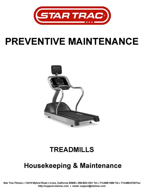 Star Trac 4000 Treadmill User Manual