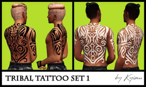 Tribal Tattoo For Your Male Sims Hope You Like It • 15 Swatches One