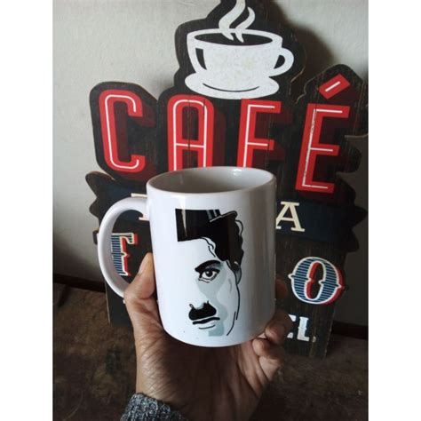 Caneca Charlie Chaplin Autoral Personalizada Cinema Shopee Brasil