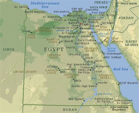 Egypt Map Map Of The Governorates Of Egypt