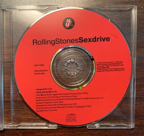 Rolling Stones Sex Drive Cd Single Demo Ebay