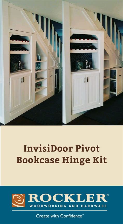 Invisidoor Pivot Bookcase Hinge Kit Bookcase Door Diy Hidden Door