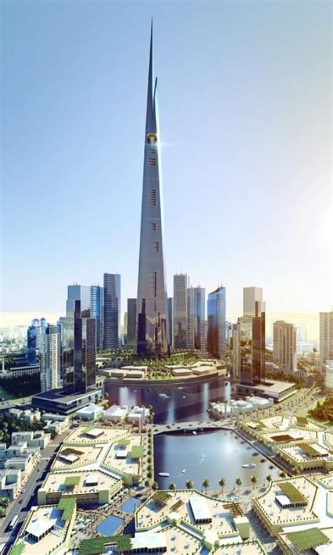 Saudi Arabiafuture Jeddah Kingdom Tower Fütüristik Mimari