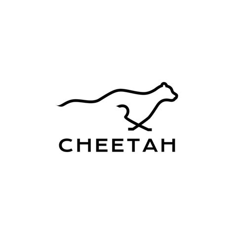 Minimal Running Cheetah Logo Design 11323704 Vector Art At Vecteezy