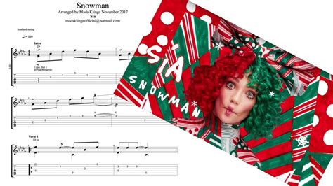 Ukulele chords and tabs for snowman by sia. Sia - Snowman (Guitar fingerstyle tabs and sheet) FREE ...