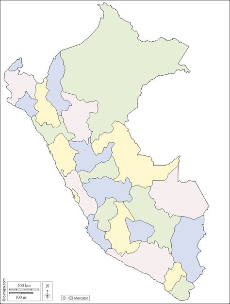 Perú Mapa Gratuito Mapa Mudo Gratuito Mapa En Blanco Gratuito