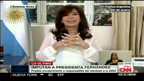 Argentina Imputan A La Presidenta Cristina Fernández Youtube