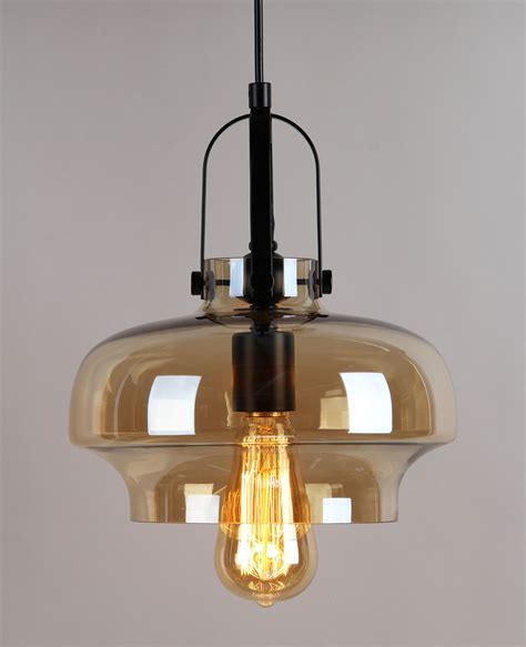 Modern Amber Vintage Industrial Retro Glass Ceiling Lamp Shade Pendant