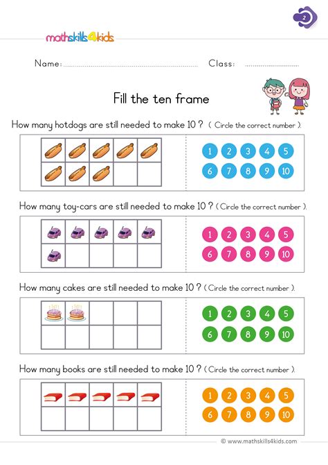 Math Sheets For First Graders