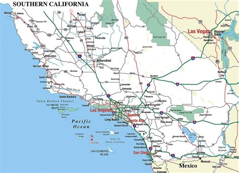 Shell Highway Map Of California Southern Portion David Rumsey