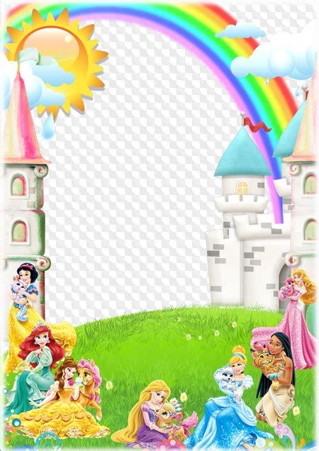 Psd Png Disney Princesses Photo Frame For Children