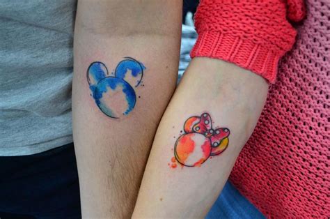 30 Disney Couple Tattoos That Prove Fairy Tales Are Real Disney Couple