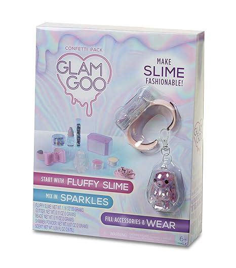 Glam Goo Slime And Accessory Confetti Pack Uk Toys And Games