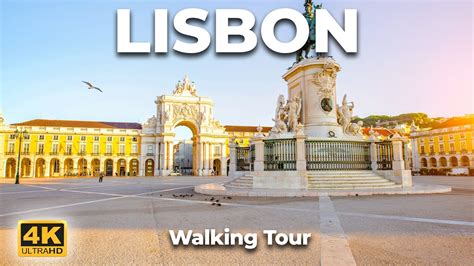 Lisbon Portugal Walking Tour 4k Lisbon Street Walk 4k Youtube