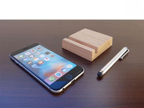 Wood Iphone Stand From Selected Cherry Elegant And Simple Wood Iphone
