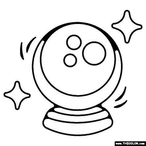 Crystal Ball Coloring Page