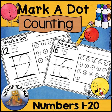 Numbers Dot Dauber Set Counting 0 20 Made By Teachers