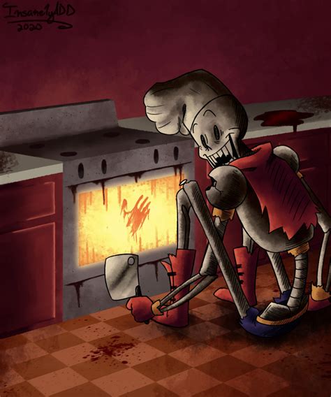 31dh7 Day 8 Horrortale Papyrus By Insanelyadd On Deviantart